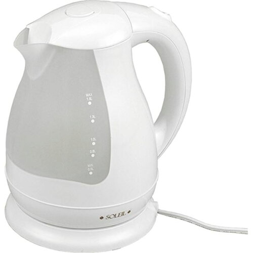 JAN 4995284087686 SOLEIL ソレイユ ＬＥＤ付・電気ケトル1.5L SL-28A 株式会社アサヒ キッチン用品・食器・調理器具 画像