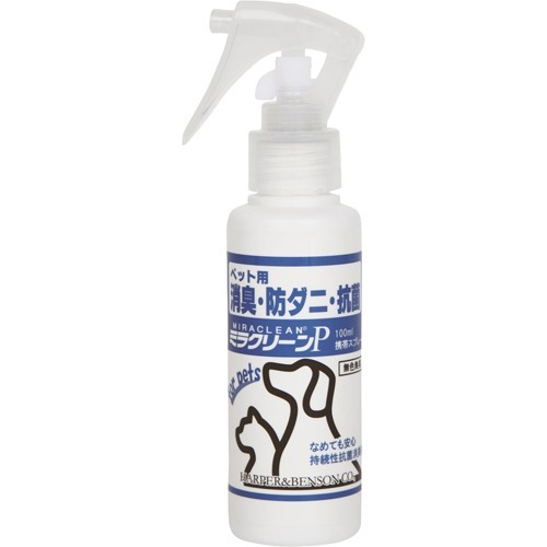 JAN 4996237906085 ミラクリーンP ペット用消臭剤 携帯スプレー(100ml) ハーパーベンソン株式会社 ペット・ペットグッズ 画像