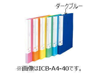 JAN 4996297301363 ビュ－トンジャパン スリムクリヤーブック A4 20P ダークブルー ICB-A4-20DB ビュートンジャパン株式会社 日用品雑貨・文房具・手芸 画像