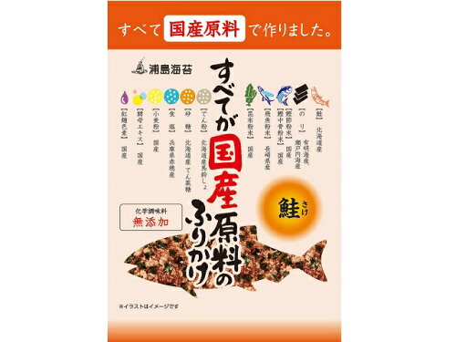 JAN 4997483400143 浦島海苔 すべてが国産原料のふりかけ 鮭 28g 株式会社日本海水 食品 画像