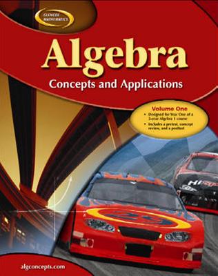 ISBN 9780078703485 Algebra: Concepts and Applications, Volume 1, Student Edition/GLENCOE SECONDARY/McGraw Hill 本・雑誌・コミック 画像