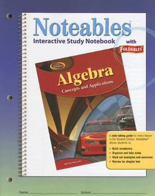 ISBN 9780078729850 Algebra: Concepts and Applications: Interactive Study Notebook with Foldables Study/GLENCOE SECONDARY/McGraw-Hill Education 本・雑誌・コミック 画像