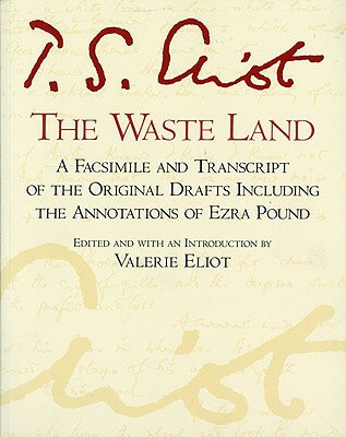 ISBN 9780156948708 The Waste Land: Facsimile Edition/HARVEST BOOKS/T. S. Eliot 本・雑誌・コミック 画像