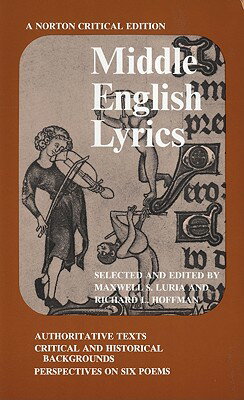 ISBN 9780393093384 Middle English Lyrics: A Norton Critical Edition/W W NORTON & CO/Richard L. Hoffman 本・雑誌・コミック 画像