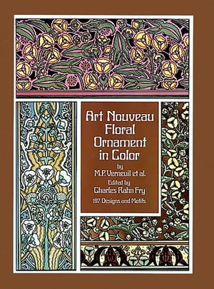 ISBN 9780486234090 ART NOUVEAU FLORAL ORNAMENT IN COLOR/DOVER PUBLICATIONS INC (USA)./MAURICE P. VERNEUIL 本・雑誌・コミック 画像