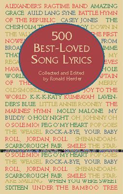 ISBN 9780486297255 500 BEST-LOVED SONG LYRICS/DOVER PUBLICATIONS INC (USA)./RONALD HERDER 本・雑誌・コミック 画像