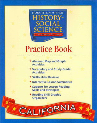 ISBN 9780618540600 Houghton Mifflin History Social-Science, California Edition: Level 4 - California Studies Practice Book / 本・雑誌・コミック 画像