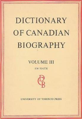 ISBN 9780802033147 Dictionary of Canadian Biography / Dictionaire Biographique Du Canada: Volume III, 1741 -1770/UNIV OF TORONTO PR/Francess G. Halpenny 本・雑誌・コミック 画像