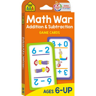 ISBN 9780887432736 GAME CARDS:MATH WAR ADDITION&SUBTRACTION /SCHOOL ZONE (US)/SCHOOL ZONE 本・雑誌・コミック 画像