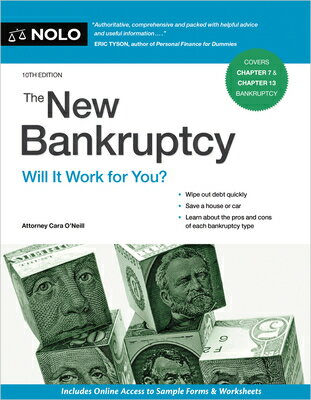 ISBN 9781413331110 The New Bankruptcy: Will It Work for You?/NOLO PR/Cara O'Neill 本・雑誌・コミック 画像