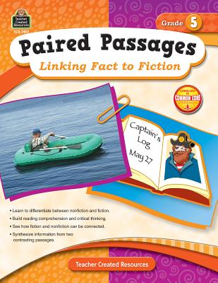 ISBN 9781420629156 Paired Passages: Linking Fact to Fiction Grade 5/TEACHER CREATED RESOURCES/Ruth Foster 本・雑誌・コミック 画像