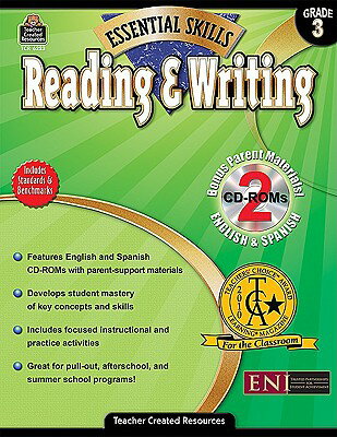 ISBN 9781420662238 Reading & Writing, Grade 3 [With 2 CDROMs]/TEACHER CREATED RESOURCES/Evans Newton Incorporated 本・雑誌・コミック 画像