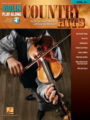 ISBN 9781423447283 Violin Play-Along Volume 9 Country Hits - Book/Online Audio [With CD (Audio)]/MUSIC SALES CORP/Hal Leonard Corp 本・雑誌・コミック 画像