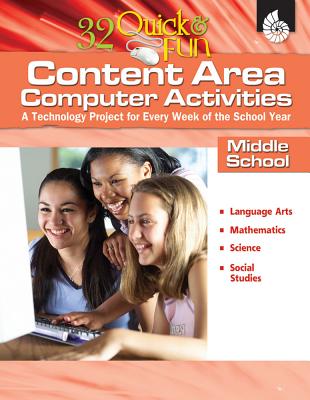 ISBN 9781425804091 32 Quick & Fun Content Area Computer Activities, Middle School: A Technology Project for Every Week/SHELL EDUC PUB/Lynn Van Gorp 本・雑誌・コミック 画像