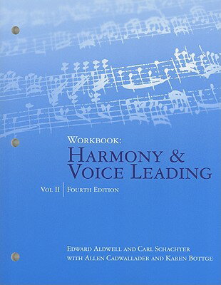 ISBN 9781439083307 Workbook: Harmony & Voice Leading, Volume II/SCHIRMER G BOOKS INC/Edward Aldwell 本・雑誌・コミック 画像