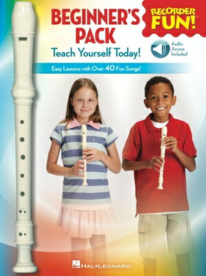 ISBN 9781495061714 Recorder Fun! Beginner's Pack with Flute: Teach Yourself Today - Easy Lessons with Over 40 Fun Songs/HAL LEONARD PUB CO/Hal Leonard Corp 本・雑誌・コミック 画像