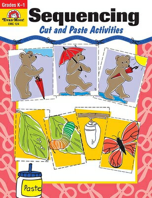 ISBN 9781557990136 Sequencing: Cut and Paste Activities Grades K-1 Teacher/EVAN MOOR EDUC PUBL/Evan-Moor Corporation 本・雑誌・コミック 画像