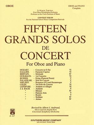 ISBN 9781581060713 15 Grands Solos de Concert: Oboe Solo/Piano Set/HAL LEONARD PUB CO/Albert Andraud 本・雑誌・コミック 画像