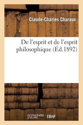 ISBN 9782012827394 de l'Esprit Et de l'Esprit Philosophique/HACHETTE LIVRE/Claude-Charles Charaux 本・雑誌・コミック 画像