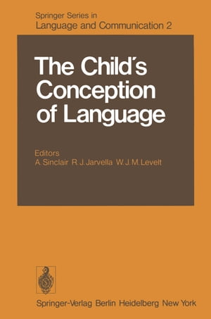 ISBN 9783642671579 The Child’s Conception of Language 本・雑誌・コミック 画像