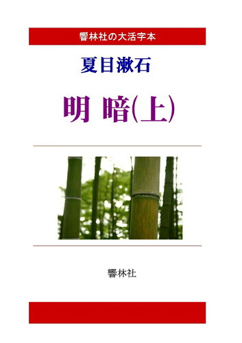 ISBN 9784865742411 【POD】【大活字本】夏目漱石「明暗（上）」（全3巻）（響林社の大活字本シリーズ） 響林社 本・雑誌・コミック 画像