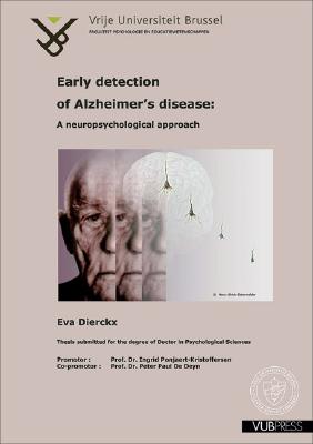 ISBN 9789054874225 Early Detection of Alzheimer's Disease: A Neuropsychological Approach/ASP VUB PR/Eva Dierckx 本・雑誌・コミック 画像