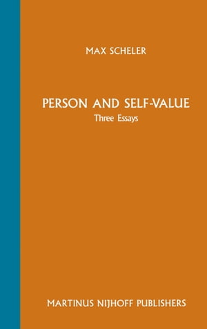 ISBN 9789401080651 Person and Self-Value Three Essays Max Scheler 本・雑誌・コミック 画像