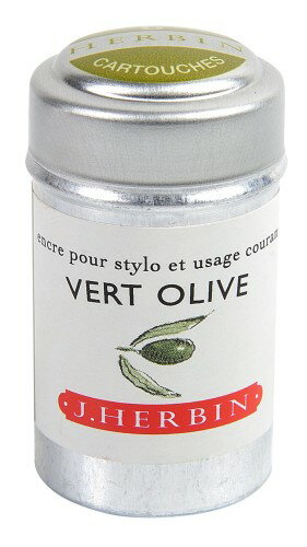 EAN 3188550201362 オリーブグリーン J.HERBIN エルバン 万年筆用カートリッジインク 日用品雑貨・文房具・手芸 画像