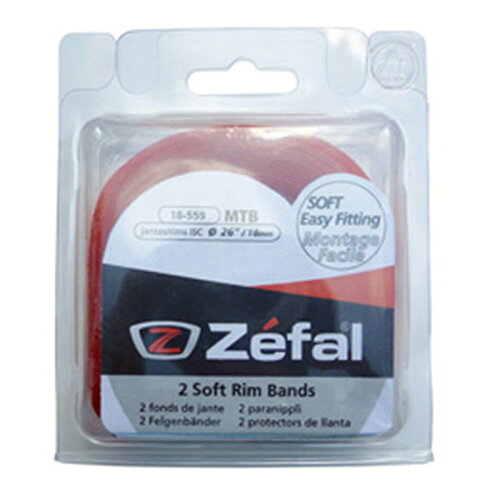 EAN 3420580003548 zefal ゼファール Soft Rim Tapes ペア レッド 9354 スポーツ・アウトドア 画像