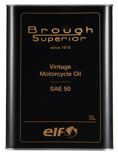 EAN 3425901095684 エルフ ELF BROUGH SUPERIOR ブラフ シューペリア シリーズ VINTAGE ヴィンテージ OIL / SAE50 5L 208056 品番:208056 車用品・バイク用品 画像