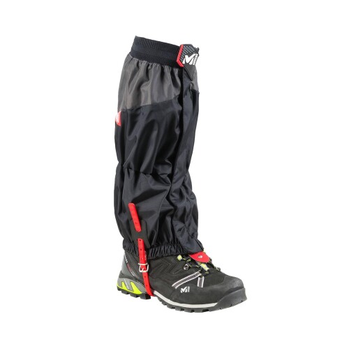 EAN 3515720405570 MILLET ミレー HIGH ROUTE GAITERS M BLACK/RED MIS2105-N2924 スポーツ・アウトドア 画像