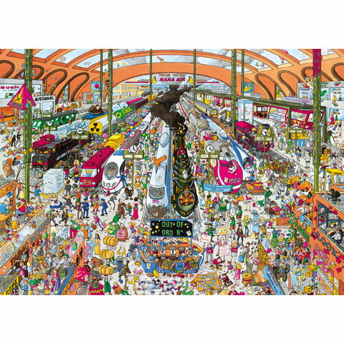 EAN 4001689297305 HEYE Puzzle ヘイパズル 29730 Christoph Schone : Train Station 2000 ピース ホビー 画像