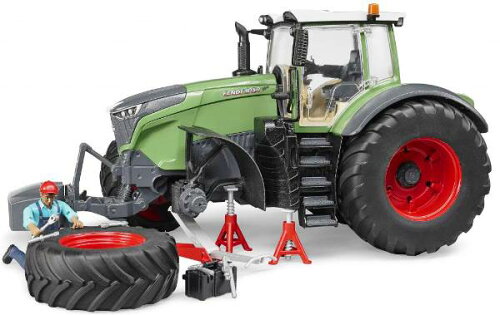 EAN 4001702040413 農業機械 トラクター はたらく車 ミニカー ブルーダー BRUDER Fendt1050 Varioトラクター 整備士フィギュア  04041 おもちゃ 画像