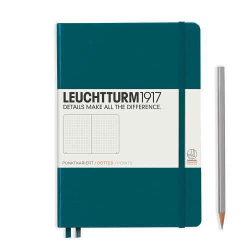 EAN 4004117551918 LEUCHTTURM A5ノート ドット方眼 パシフィックグリーン 359696 日用品雑貨・文房具・手芸 画像