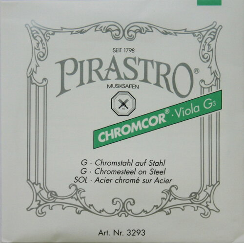 EAN 4016710111468 PIRASTRO Viola Chromcor 329320 G線 クロムスチール ヴィオラ弦 楽器・音響機器 画像