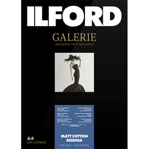 EAN 4027501219379 433238 イルフォード インクジェット用紙 マットコットンメディナ 厚手 マット A4 ILFORD GALERIE Matt Cotton Medina ギャラリー ファインアート コットン パソコン・周辺機器 画像