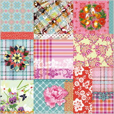 EAN 4037698005716 paper+design ペーパーナプキン floral patchwork 約   重ね   ln0864 キッチン用品・食器・調理器具 画像