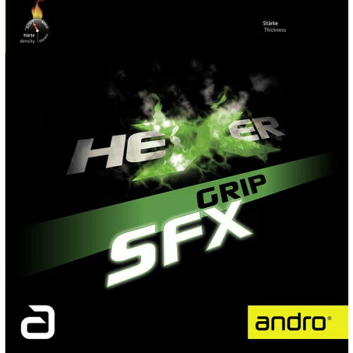 EAN 4039016647431 AND-112294-BK-1.9 andro アンドロ 卓球ラバー HEXER GRIP SFX ヘキサーグリップ エスエフエックス テンション系裏ソフト 黒・サイズ：1.9mm スポーツ・アウトドア 画像