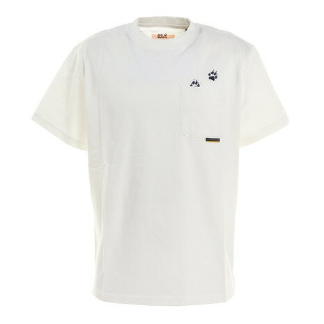 EAN 4060477881706 JACKWOLFSKIN メンズ Tシャツ JP PAW IN POCKET T Sサイズ/WHITE RUSH 5023431-5018-001 メンズファッション 画像