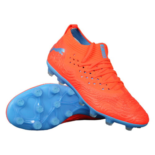 EAN 4060978801838 PUMA プーマ フューチャー 19.2 NETFIT HG 25.5 Red Blast-Bleu Azur 105537 スポーツ・アウトドア 画像