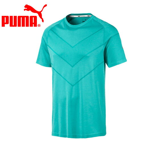 EAN 4060981271611 PUMA プーマ Reactive evoKNIT Tee S Blue Turquoise Heather 518307 スポーツ・アウトドア 画像