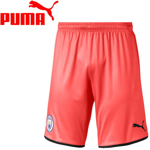 EAN 4060981653998 PUMA プーマ MCFC Shorts Replica XS Georgia Peach-Puma Black 755607 メンズファッション 画像