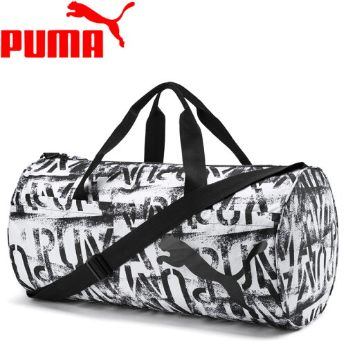 EAN 4060981732839 PUMA プーマ AT ESS barrel bag OSFA Puma Black-Puma White 076626 スポーツ・アウトドア 画像