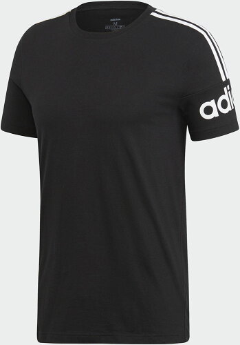 EAN 4061619626063 adidas/アディダス M ESSENTIALS CREW Tシャツ J/L ブラック/ホワイト EI6206 スポーツ・アウトドア 画像