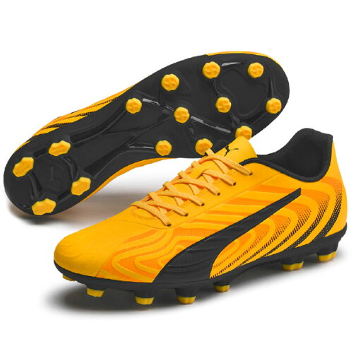 EAN 4062451710521 PUMA プーマ プーマ ワン 20.4 HG サッカースパイク 29 YELLOW-Puma Black-Orange 105832 靴 画像