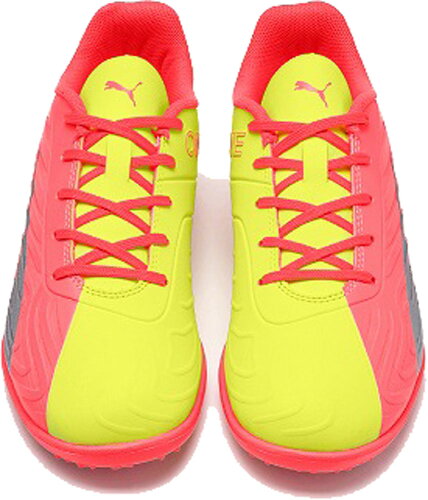 EAN 4062451793906 PUMA プーマ キッズ プーマ ワン 20.4 TT JR サッカー ターフトレーニング OSG 18-24.5cm 18 Peach-Fizzy Yellow-Silver 105975 スポーツ・アウトドア 画像