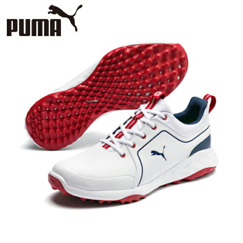 EAN 4062451808433 PUMA プーマ ゴルフ グリップフュージョン 2.0 スパイクレスシューズ 26 Puma White-Dark Denim 192990 スポーツ・アウトドア 画像