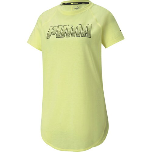 EAN 4063697528963 PUMA プーマ トレーニング デジタル ロゴ Tシャツ ウィメンズ S SOFT FLUO YELLOW 520700 スポーツ・アウトドア 画像