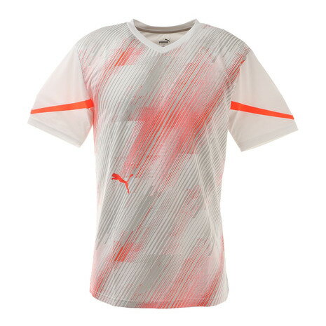 EAN 4063697539822 PUMA プーマ INDIVIDUAL FLASH サッカー 半袖 シャツ M Puma White-Red Blast 657482 スポーツ・アウトドア 画像