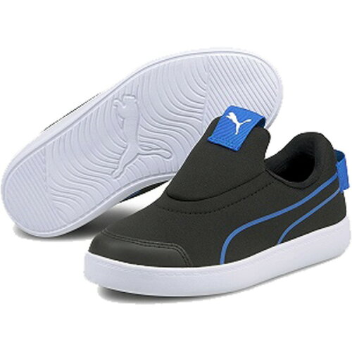 EAN 4063699571394 PUMA プーマ キッズ コートフレックス V2 スリッポン ACPS スニーカー 17-21cm 17 Puma Black-Future Blue 374858 靴 画像